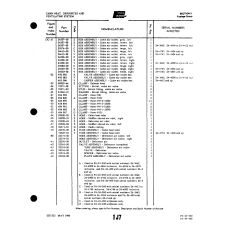 Aviation Part (22502-03) — Piper PA-32-260 Aviation Part (22502-03) — Piper PA-32-260