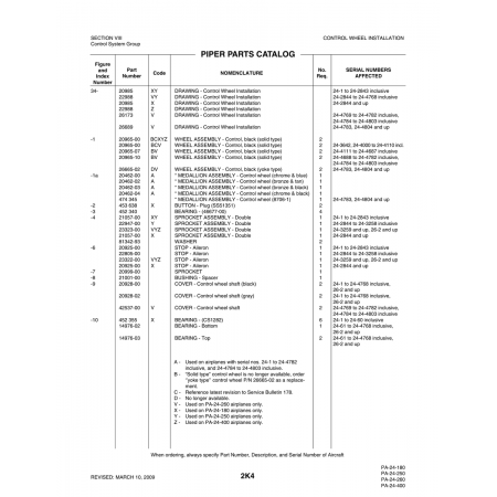 Aviation Part (23323-00) — Piper PA-32-260