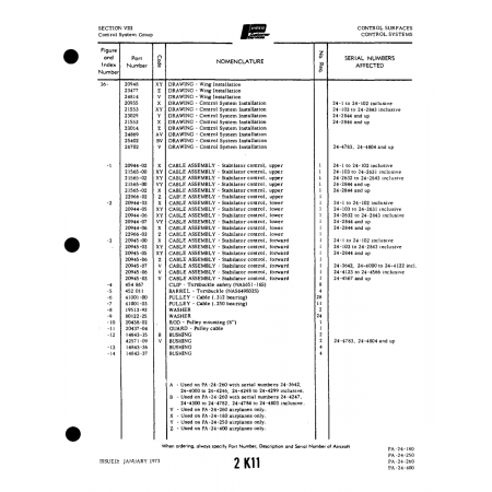 Aviation Part (22966-02) — Piper PA-32-260