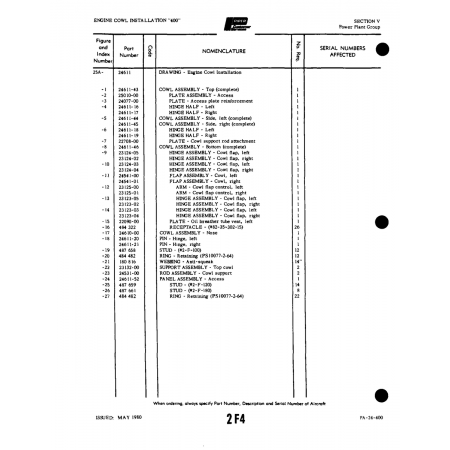 Aviation Part (23123-02) — Piper PA-32-260 Aviation Part (23123-02) — Piper PA-32-260
