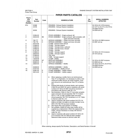Aviation Part (23489-00) — Piper PA-32-260 Aviation Part (23489-00) — Piper PA-32-260