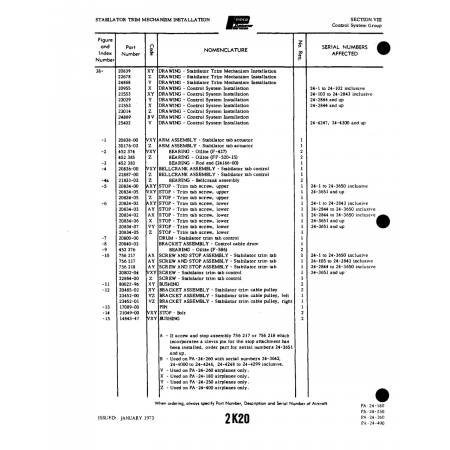 Aviation Part (22864-00) — Piper PA-32-260