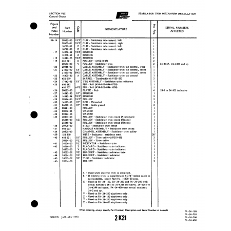 Aviation Part (24026-00) — Piper PA-32-260