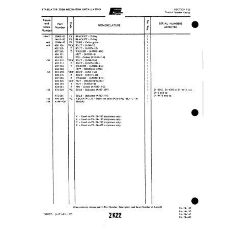 Aviation Part (23954-00) — Piper PA-32-260 Aviation Part (23954-00) — Piper PA-32-260