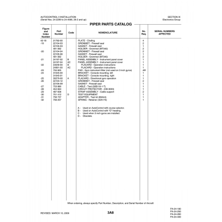 Aviation Part (23546-00) — Piper PA-32-260 Aviation Part (23546-00) — Piper PA-32-260