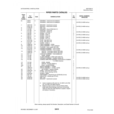Aviation Part (23545-02) — Piper PA-32-260