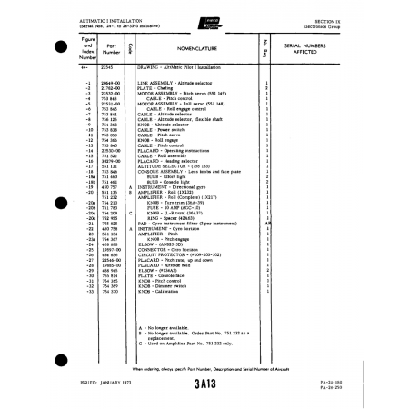 Aviation Part (22531-00) — Piper PA-32-260