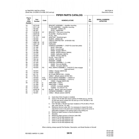 Aviation Part (23710-00) — Piper PA-32-260