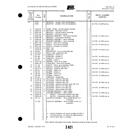 Aviation Part (14976-104) — Piper PA-32-260 Aviation Part (14976-104) — Piper PA-32-260