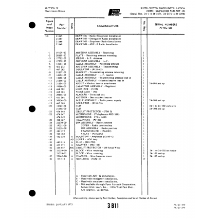 Aviation Part (20536-00) — Piper PA-32-260