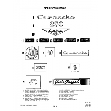 Aviation Part (22047-00) — Piper PA-32-260 Aviation Part (22047-00) — Piper PA-32-260