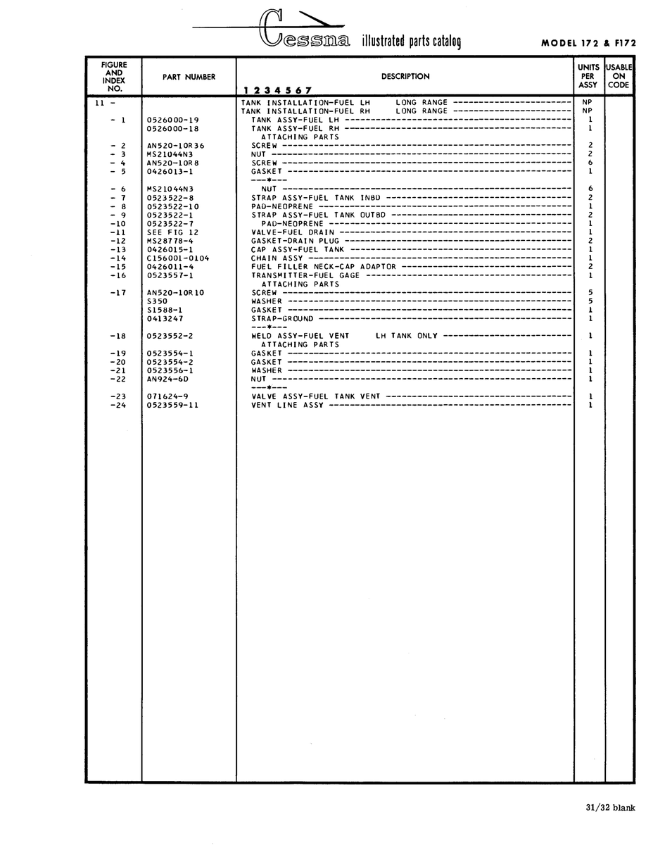 Military-Standard Aviation Hardware MS28778-4 for Cessna 172 Skyhawk Aircraft
