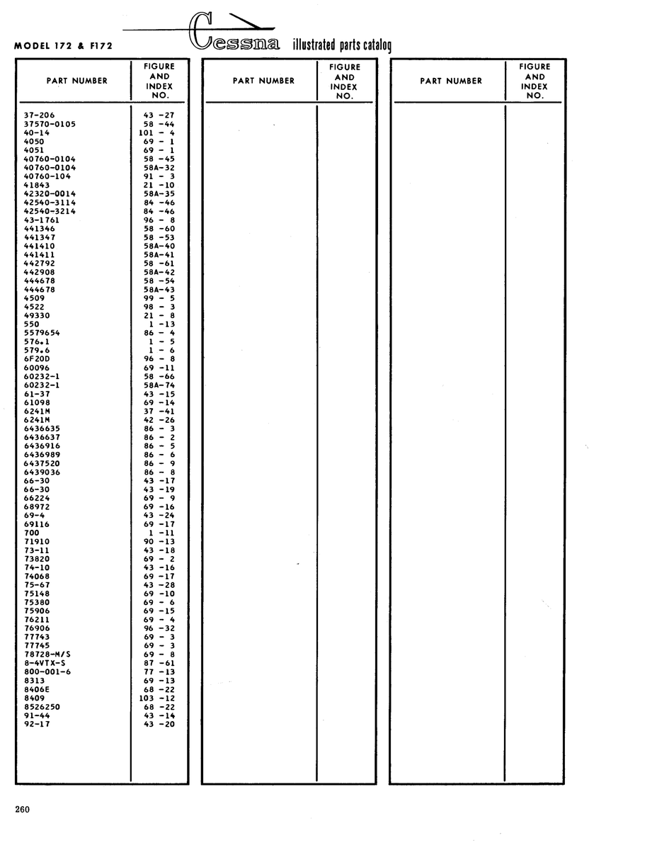 Aviation Part 6F20D for Cessna 172 Skyhawk Aircraft