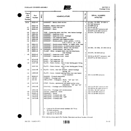 Aviation Part (12911-02) — Piper PA-22
