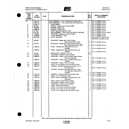 Aviation Part (11656-04) — Piper PA-22