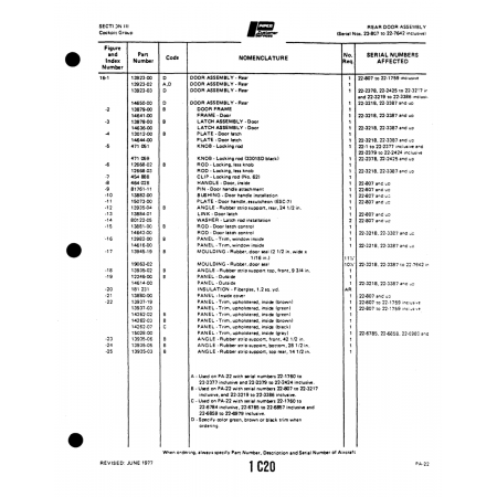 Aviation Part (13012-00) — Piper PA-22 Aviation Part (13012-00) — Piper PA-22