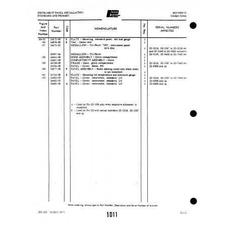 Aviation Part (14078-00) — Piper PA-22 Aviation Part (14078-00) — Piper PA-22