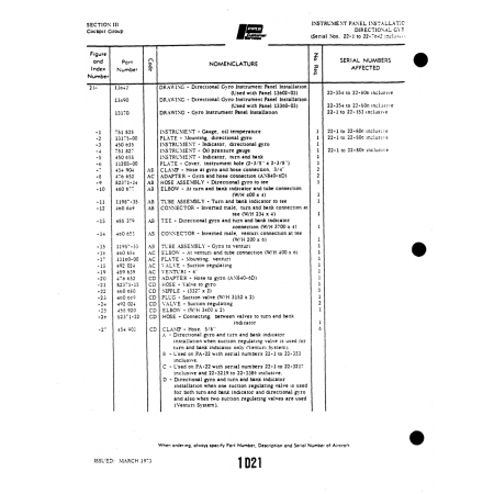 Aviation Part (1313-00) — Piper PA-22 Aviation Part (1313-00) — Piper PA-22