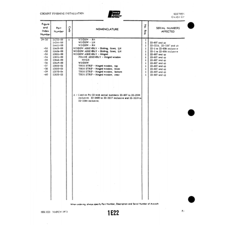 Aviation Part (11636-00) — Piper PA-22 Aviation Part (11636-00) — Piper PA-22