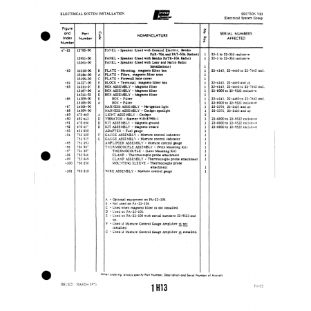 Aviation Part (11311-02) — Piper PA-22 Aviation Part (11311-02) — Piper PA-22