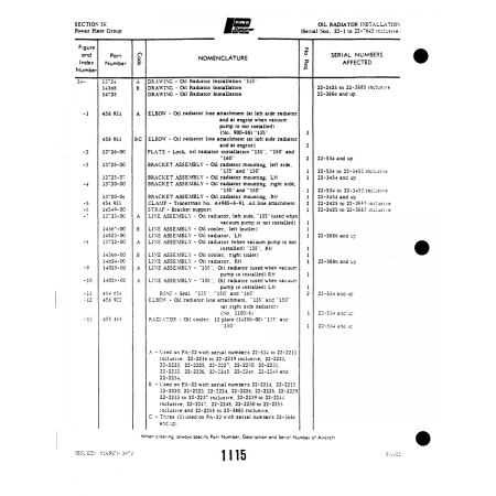 Aviation Part (13122-00) — Piper PA-22 Aviation Part (13122-00) — Piper PA-22