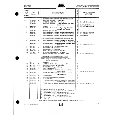 Aviation Part (12699-02) — Piper PA-22 Aviation Part (12699-02) — Piper PA-22
