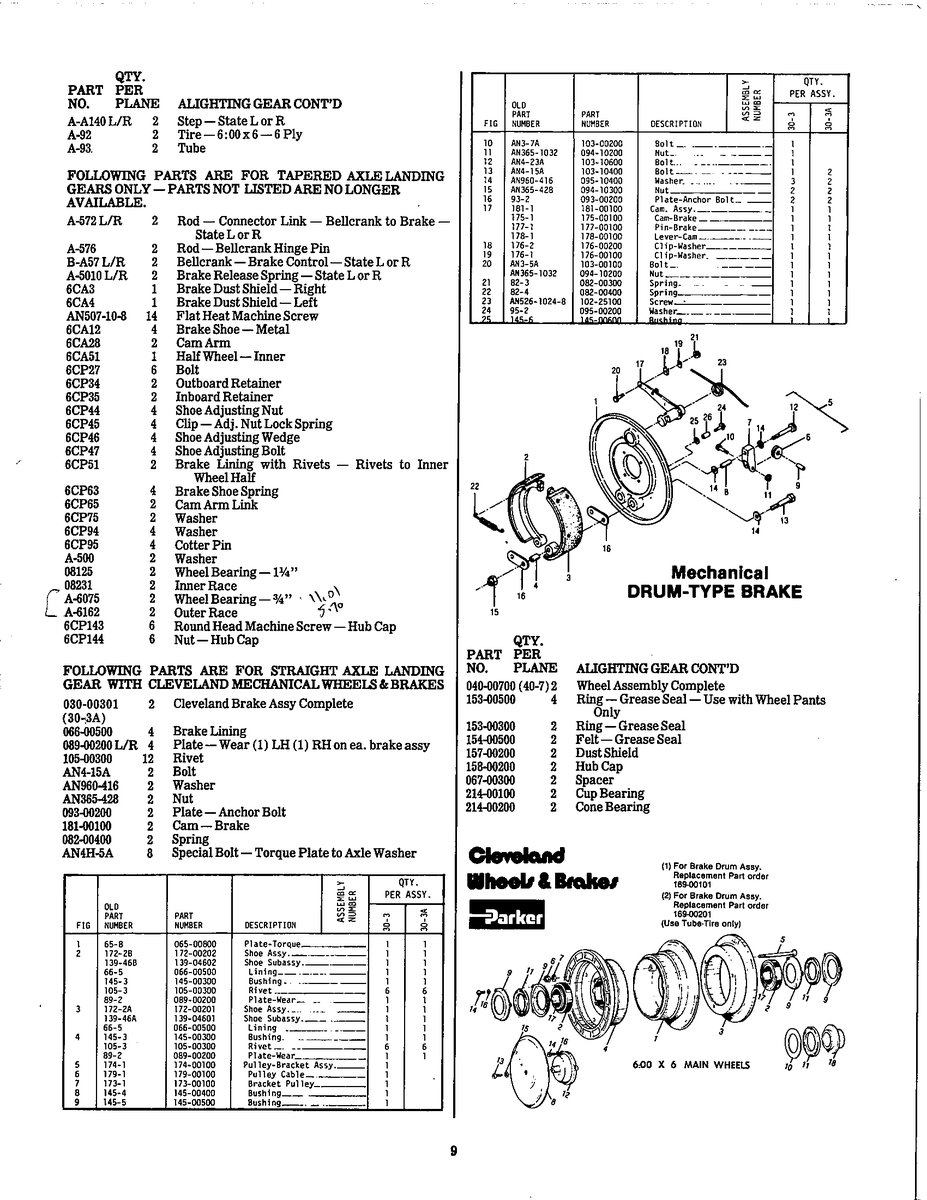 Aviation Part 176-00100 for Taylorcraft Bcs Aircraft