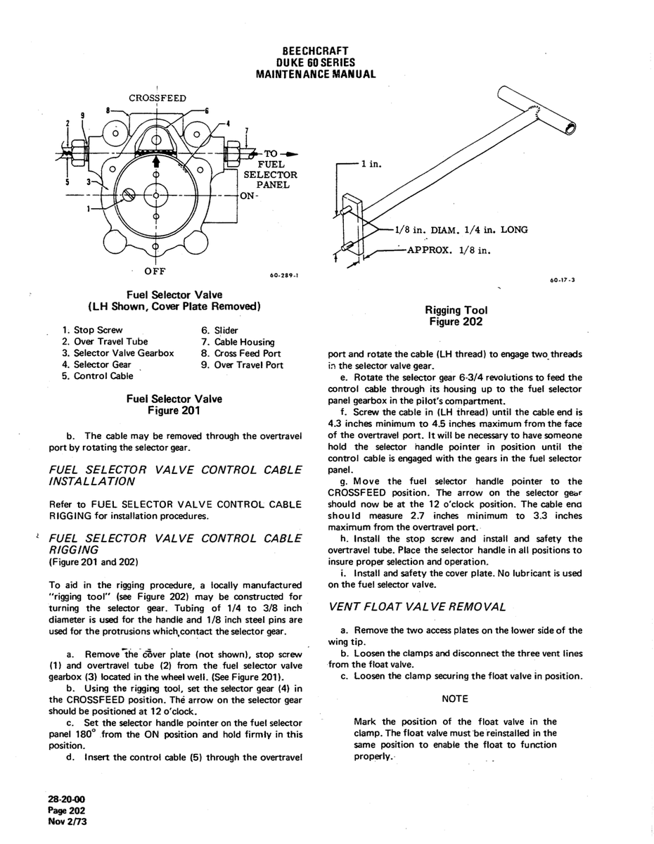 Aviation Part 60-17-3 for Beechcraft 60 Aircraft