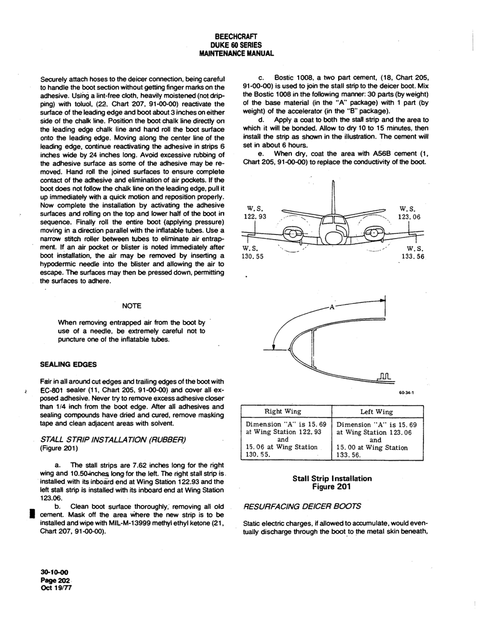 Aviation Part EC-80t for Beechcraft 60 Aircraft