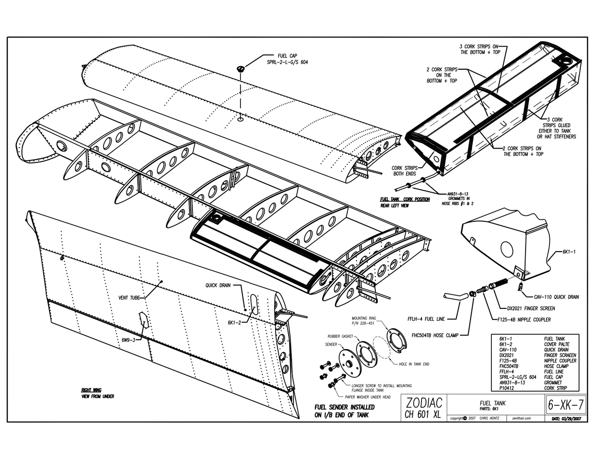 Finger Screen DX2021 for Zenith Zodiac Aircraft