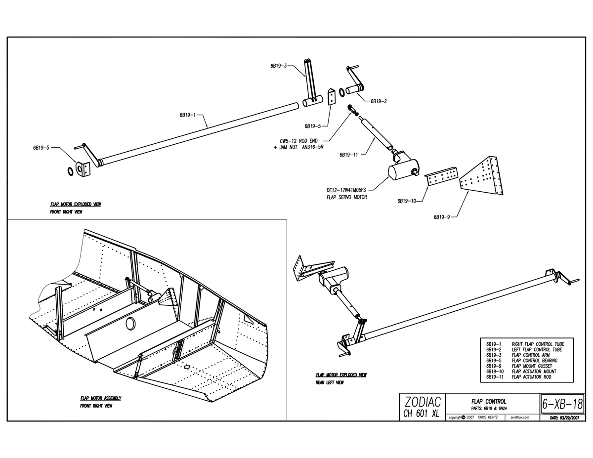 Rod End CW5-12 for Zenith Zodiac Aircraft