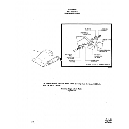 Aviation Part (20365-524C) — Beechcraft 60 Aviation Part (20365-524C) — Beechcraft 60