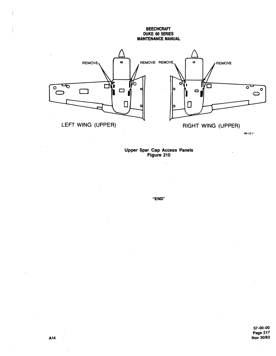 Aviation Part 60-12-7 for Beechcraft 60 Aircraft