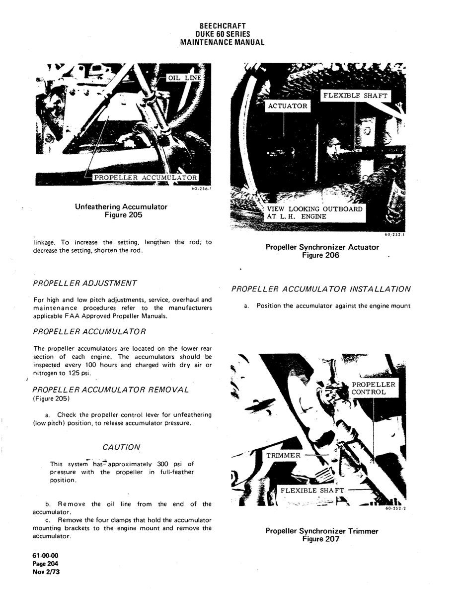 Aviation Part 60-252-1 for Beechcraft 60 Aircraft