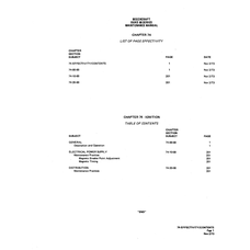 Aviation Part 74-10-00 for Beechcraft 60 Aircraft