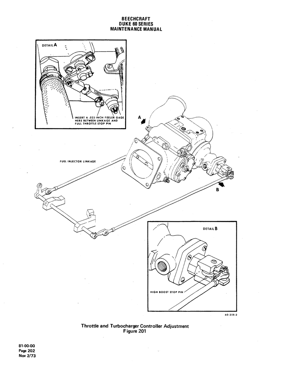 Aviation Part 60-258-2 for Beechcraft 60 Aircraft