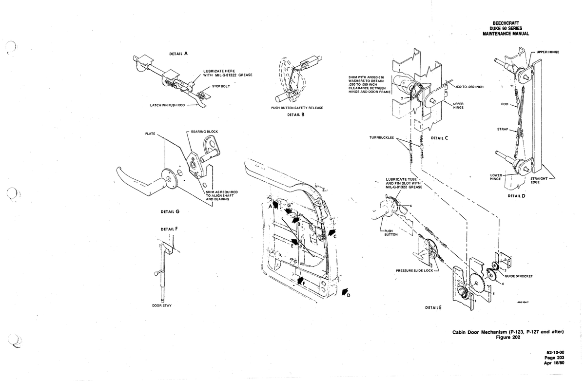 Aviation Part A60-104-7 for Beechcraft 60 Aircraft
