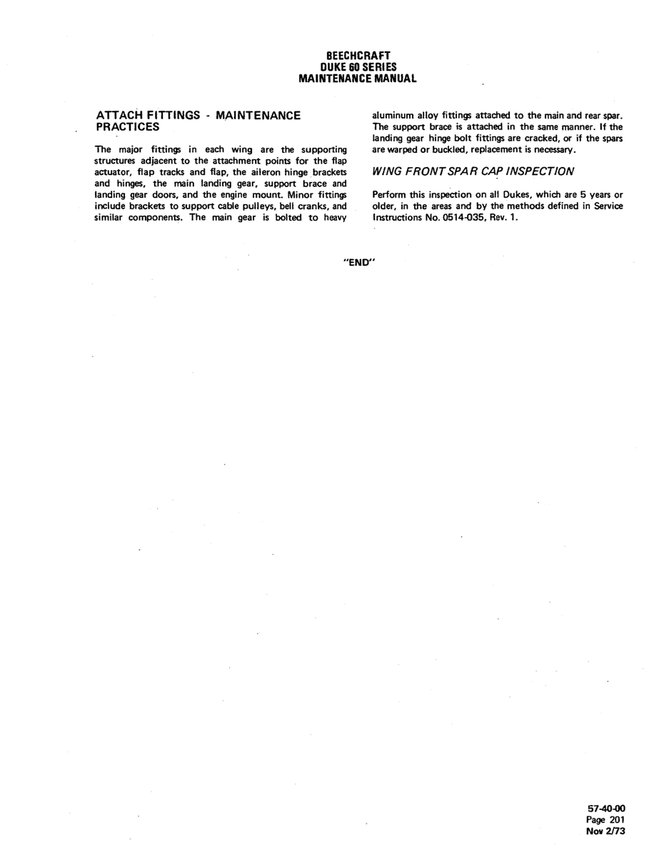 No 0514-035 for Beechcraft 60 Aircraft