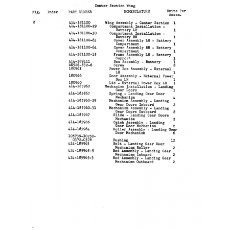 Aviation Part (0372-0378) — Beechcraft 18A Aviation Part (0372-0378) — Beechcraft 18A