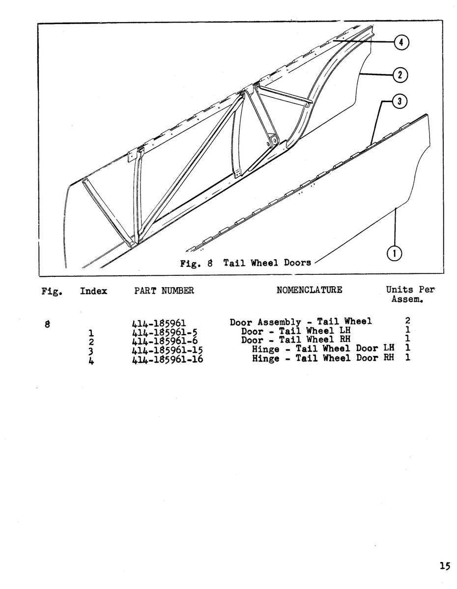 2 414 185961-6 for Beechcraft 18A Aircraft