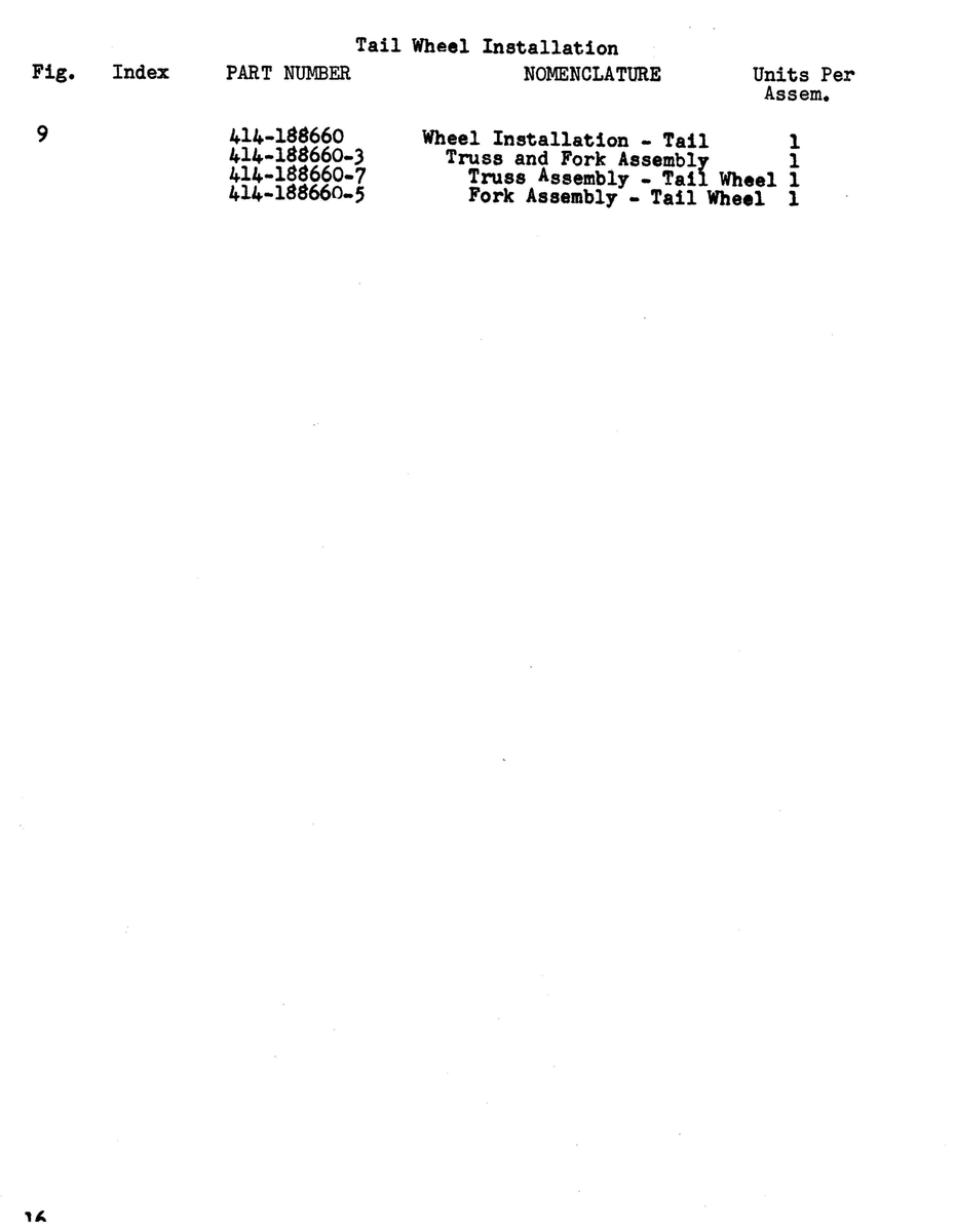 Aviation Part 188660-7 for Beechcraft 18A Aircraft