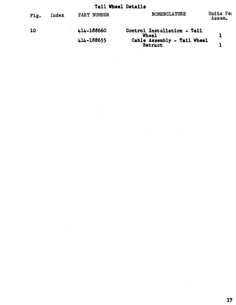 Cable Assembly 414-188655 for Beechcraft 18A Aircraft