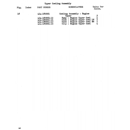 Clip - Engine Upper Cowl (185901-15) — Beechcraft 18A Clip - Engine Upper Cowl (185901-15) — Beechcraft 18A