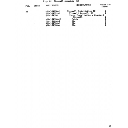 Rim (414-189500-8) — Beechcraft 18A