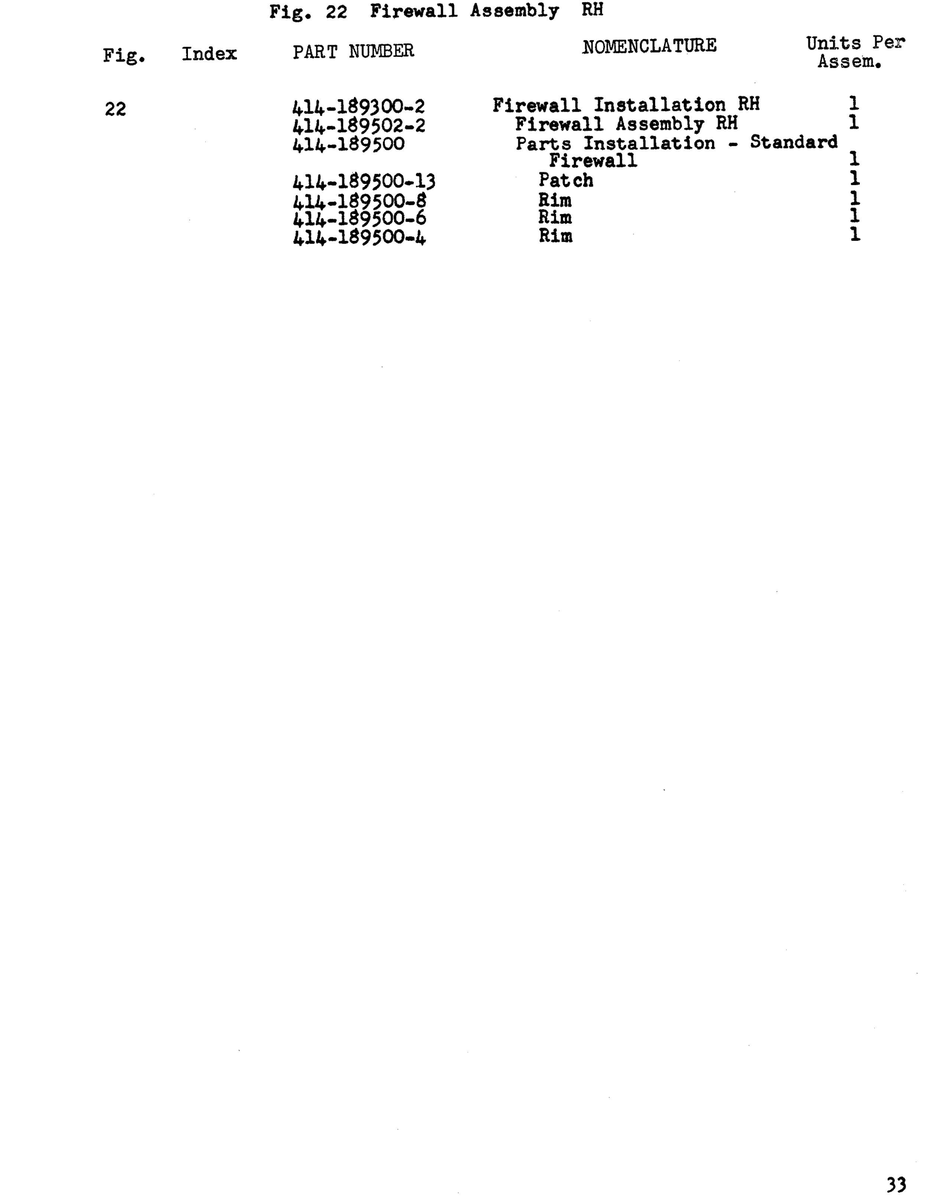 Aviation Part 189500-8 for Beechcraft 18A Aircraft