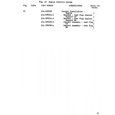 Aviation Part (189038-2) — Beechcraft 18A Aviation Part (189038-2) — Beechcraft 18A