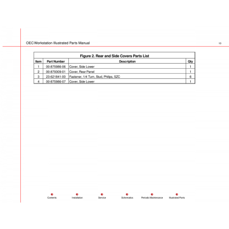 Rear and Side Covers Parts List (621841-00) — Waco Oec Rear and Side Covers Parts List (621841-00) — Waco Oec