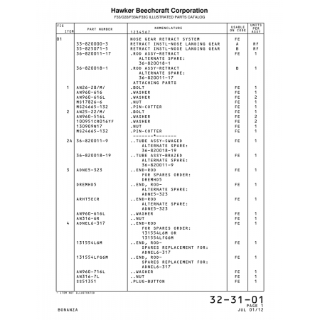 M/ .bolt (AN25-22) — Beechcraft Bonanza F33A M/ .bolt (AN25-22) — Beechcraft Bonanza F33A