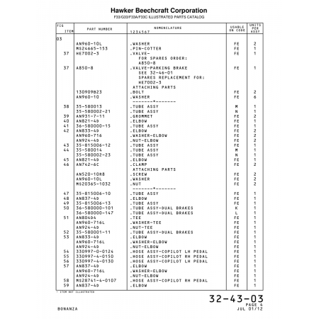Valve (HE7002-3) — Beechcraft Bonanza F33A
