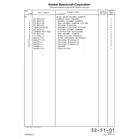 Packing-Hydraulic (AN6227-1) — Beechcraft Bonanza F33A Packing-Hydraulic (AN6227-1) — Beechcraft Bonanza F33A